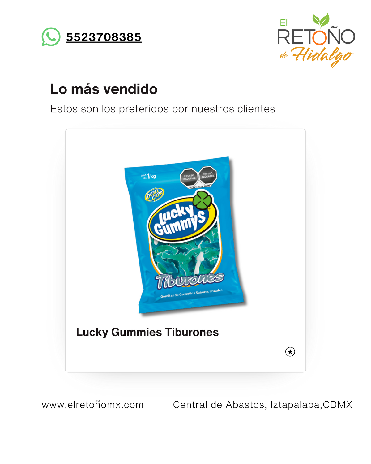 TIBURONES LUCKY GUMMYS 1 KG