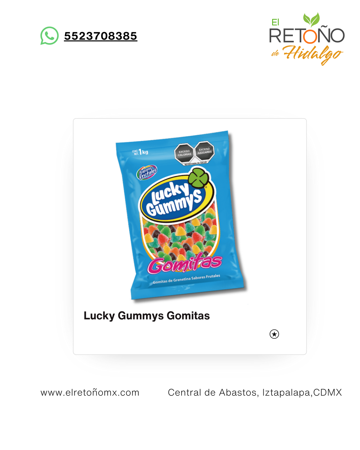 GOMITAS LUCKY GUMMYS 1 Kg.