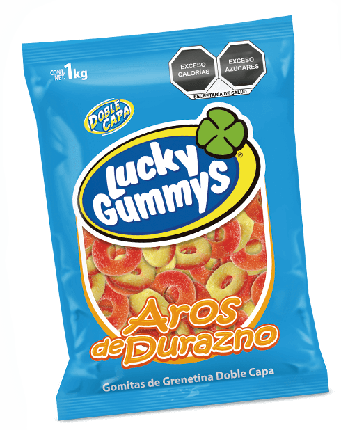 ARO DURAZNO LUCKY GUMMYS 1 Kg