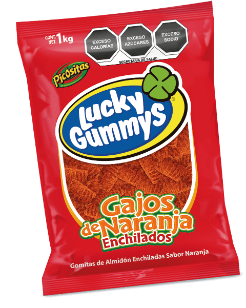 GAJOS DE NARANJA LUCKY GUMMYS 1 Kg. CUANDA