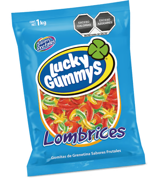 LOMBRIZ LUCKY GUMMYS 1 Kg.